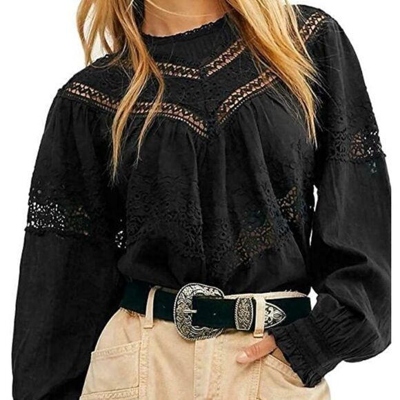 FREE PEOPLE
ABIGAIL VICTORIAN TOP Size S - Picture 1 of 10